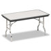 Indestruc-Tables Too Folding Table, Rectangular, 60d x 30d x 29h, Charcoal