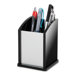 Pen Cup, Aluminum, 12/CT, Black/Acrylic