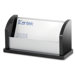 Business Card Holder, Aluminum, Black Acrylic