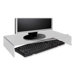 Acrylic Monitor Stand, 21-1/4"x11-1/2"x3-3/4", Clear