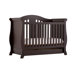 Vittoria Fixed Side Convertible Crib in Espresso