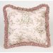 Madison Pink Toile Pillow with Fringe