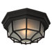 Large Hexagon Exterior Cast Aluminum Flush Mount