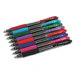 G2 Retractable Gel Ink Roller Ball Pen, Clear Barrel, 8 Assorted Ink Colors, Fine, 8-Pack