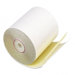 2-Ply Cash Register/POS Receipt Rolls, 3"w, 90'l, White/Canary, 50/ctn                                                       