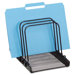 Mesh Flip File Folder Sorter, 5 Sections, Black, 7 4/5 x 1 7/8 x 10 2/5