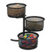 3-Tier Wire Mesh Swivel Tower Paper Clip Holder, 3 3/4 x 6 1/2 x 6, Black                                                    