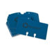 A-Z File Guides, For V-File Jr., 2-1/4"x4", White/Blue Tab
