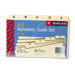 Alpha Self-Tab Card Guides, 25/Set