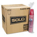 Plastic Party Cold Cups, 16 Ounces, Red, 20 Bags of 50 Per Carton                                                            