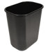 Soft-Sided Wastebasket in Black