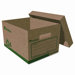 Recycled Record Storage Boxes, Letter, 12" x 15" x 10", Kraft, 12/CT                                                         