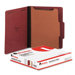 Pressboard Classification Folder, Letter, Four-Section, 10/Box