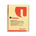 Preprinted Plastic-Coated Tab Dividers, 12/Set