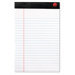 Perforated Edge Ruled Writing Pads, 6/Pack
