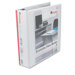 Economy D-Ring Vinyl View Binder, 2in Capacity, White