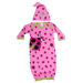 Snug as a Bug Gown and Cap Set in Pink