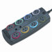 SmartSockets Prem Color-Coded Adapter Surge Protctr, 8 Outlets, 8ft Cord