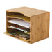 Bamboo File Organizer with Four Dividers