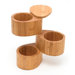 Bamboo 3 Tier Salt / Spice Box with Swivel Cover