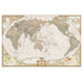 World Executive Pacific Centered Englarged Wall Map