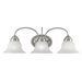 Edgemont  Vanity Light in Brushed Nickel