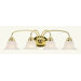 Edgemont Four Light Vanity Light in Polished Brass