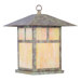 Montclair Mission  Outdoor Pier Mount in Verde Patina