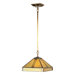 Mission Tiffany 1 Light Pendant