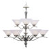 Nouveau 9 Light Chandelier