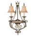 Pamplona  Wall Sconce in Palacial Bronze with Gilded Accents