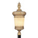La Bella Outdoor Post Lantern in Vintage Gold Leaf