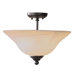 Home Basics 2 Light Semi Flush Mount