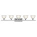 Somerset Five Light Bath Vanity in Brushed Nickel