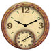 Bamboo Clock with 14" Thermometer