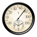 Decorative Thermometer with 14" Clock