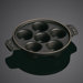 Round 5.75" Snail Dish with 6 Holes