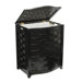 Bowed Front Veneer Laundry Hamper
