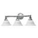 Diana Three Light Bathroom Vanity in Chrome