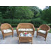 Resin Wicker 4 Piece Lounge Seating Group