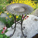 Sunflower Bird Bath on Tower Base