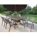 Oxford Mississippi 9 Piece Dining Set with Umbrella