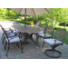 Mississippi 11 Piece Dining Set with Cushions and Umbrella