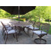 Mississippi 9 Piece Dining Set with Cushions and Umbrella