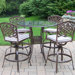 Hummingbird Mississippi 5 Piece Swivel Bar Set