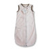 zzZipMe Sack in Pastel Pink Baby Velvet Solid Pastel with Mocha Trim