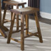 Creations II Casual Dining Sawhorse Barstool in Tobacco