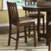 Urban Mission Casual Dining 24" Upholstered Barstool in Dark Oak