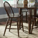 Cabin Fever Formal Dining Windsor Back Barstool in Bistro Brown