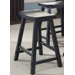 Creations II Casual Dining Sawhorse Barstool in Black
